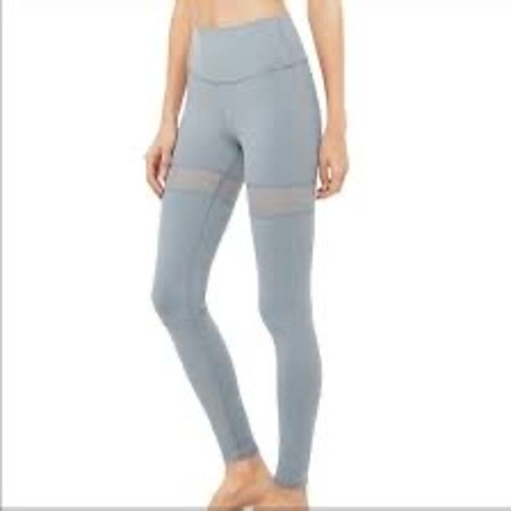 ALO High Waist Leggings Thigh High Leggings Size Small Dusty Blue